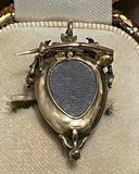 Private Sale D Heart Shaped Garnet Brooch