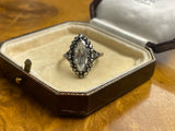 Dutch Revival Diamond Navette Ring