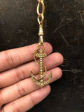 18ct Gold Anchor Brooch