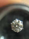 0.30ct old cut diamond studs in Platinum
