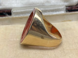 Victorian Carnelian Intaglio Ring