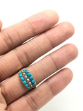 18ct Gold Turquoise & Pearl Dress Ring - Ishy Antiques
