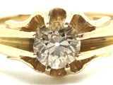 18ct Gold Old Cut Diamond Ring 0.63 carats - Ishy Antiques