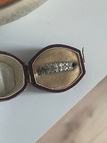 Georgian Double Row Diamond Ring
