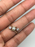 Edwardian Diamond and Pearl Ring 18ct Gold - Ishy Antiques