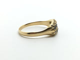 18ct Gold Edwardian Diamond and Sapphire Ring - Ishy Antiques