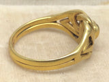 Antique 18ct Gold Heart Knot Ring