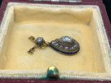 18th Century Rose Cut Diamond Drop