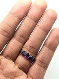 Part 2/3 Late Georgian / Early Victorian Five Stone Amethyst Ring - Ishy Antiques