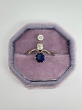 reserved Edwardian 18ct White Gold Sapphire and Diamond ring