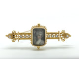 Continental Antique Portrait Brooch 19th Century - Ishy Antiques