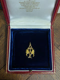 18ct Gold Lotus Ankh Pendant