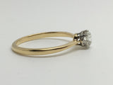 0.40ct 18ct & Platinum Old Cut Diamond Ring - Ishy Antiques