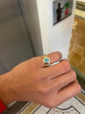 18ct Gold Diamond and Zircon Ring