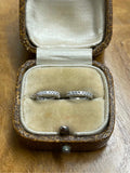 18ct White and Yellow Gold Diamond Earrings