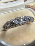 Georgian Old Cut Diamond Half Hoop