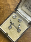 Platinum French Cut Diamond Earrings