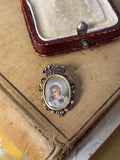 Victorian Crowned Portrait Brooch