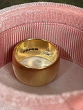 Reserved 18ct Wide Gold Wedding Band 12.5 grams