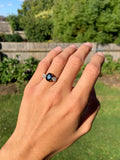 Vintage 18ct Gold Sapphire and Diamond 3 Stone Ring