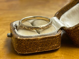 14ct Gold Floral Engraved Band
