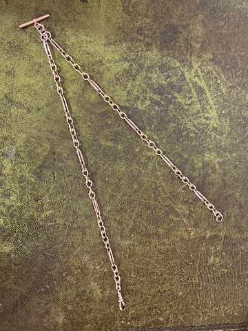 9ct Rose Gold Albert Chain