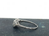 Victorian Platinum Sapphire and Diamond Ring - Ishy Antiques