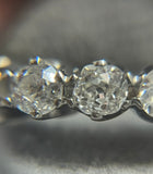 18ct and platinum Old cut Diamond Five Stone Ring