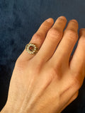 15ct Gold Georgian Garnet and Pearl Ring