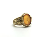 Reserved. Antique French 'La Brulant' Flaming Heart Ring - Ishy Antiques