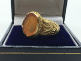 Reserved. Antique French 'La Brulant' Flaming Heart Ring - Ishy Antiques