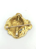 Stunning 18ct Gold Art Nouveu Pendant Brooch - Ishy Antiques