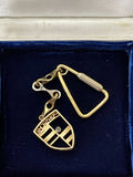 9ct Gold Porsche Key Chain With Carabiner