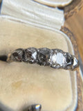 Georgian Old Cut Diamond Half Hoop