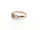 Victorian French 18ct Ruby and Rose Cut Diamond Ring - Ishy Antiques