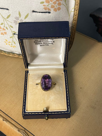 19th Century Amethyst Conversion Ring