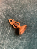 15ct Early 19th Century Lyre Fob with Intaglio base