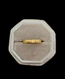 Victorian Engraved Floral 18ct Gold Band
