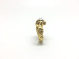 French Art Nouveau Two Nude Females Diamond Ring - Ishy Antiques