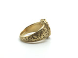 Reserved. Antique French 'La Brulant' Flaming Heart Ring - Ishy Antiques