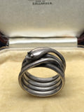 Victorian Silver Snake Ring