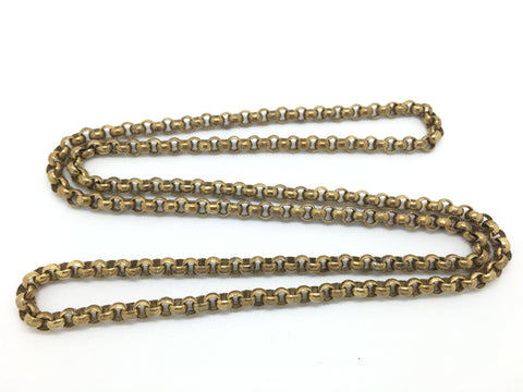 Heavy Antique Gilt Brass Chain - Ishy Antiques