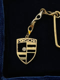 9ct Gold Porsche Key Chain With Carabiner