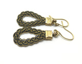 Victorian Gold Elephant Hair Earrings - Ishy Antiques