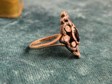 Late Victorian Sapphire and Diamond Panel Ring