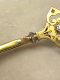 Antique Diamond set Gold Key