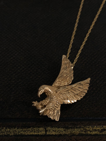 Vintage Gold Eagle on Gold Chain