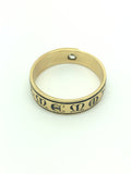 In Memoriam Victorian 18ct Gold Enamel And Diamond Mourning Ring - Ishy Antiques