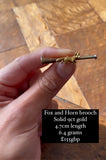 Private Sale 9ct Fox Brooch