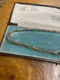 Vintage 9ct Gold knotted Link Necklace